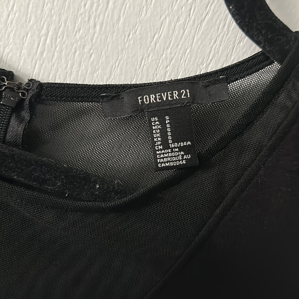 Forever 21 Black Mesh cut out dress - Picture 4 of 5